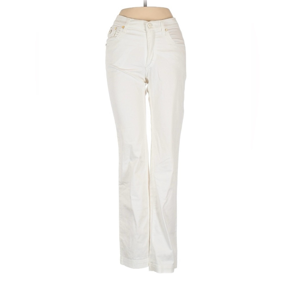 VJC VERSACE size 24 white cotton boyfriend jeans in very good condition